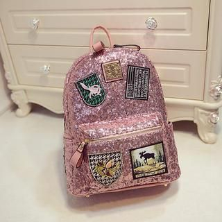 Nautilus Bags Applique Sequined Backpack