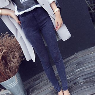 Fashion Street Elastic Waist Skinny Jeans