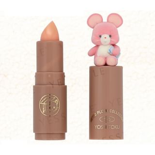 SHOBIDO - Yoshitoku Retro Plush Collection Q Pippi Lip Cream With Flocked Mascot 1 pc