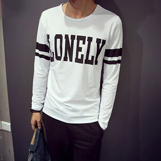 maxhomme Lettering Long-Sleeve T-Shirt