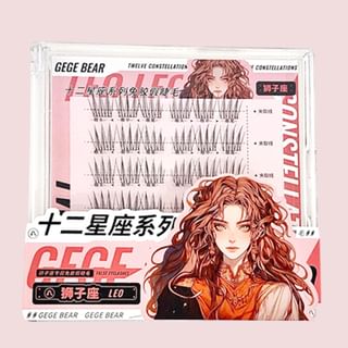 Gege Bear - Twelve Constellations Glue Free False Eyelashes - Leo #07 Leo