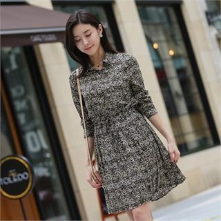 COCOAVENUE Patterned A-Line Dress