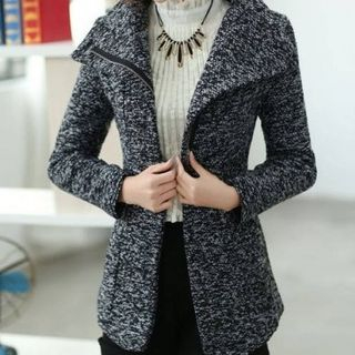 Aikoo Tweed Zip Coat