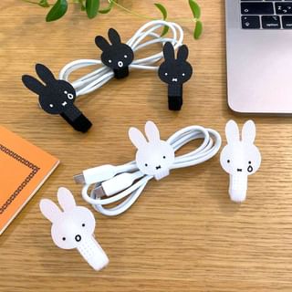 Dick Bruna Miffy Cable Organizer Tie (Set of 3) White