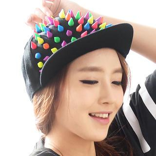 59 Seconds Multicolored Spike Cap Black - One Size
