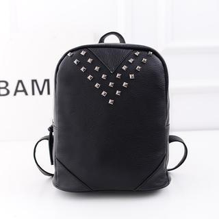 Bibiba Studded Faux Leather Backpack