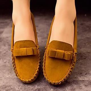 HOONA Bow-Accent Moccasins
