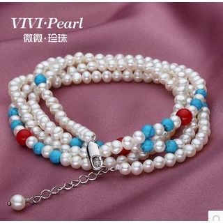 ViVi Pearl Multifunctional Multi-Strand Freshwater Pearl Bracelet