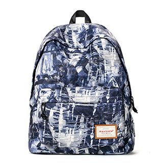 Mr.ace Homme Printed Nylon Backpack