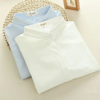 Mushi Long-Sleeve Stand Collar Shirt