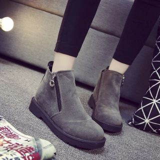 SouthBay Shoes Side Zip Ankle Boots