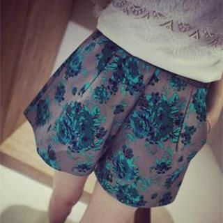 DreamyShow Chiffon Floral Shorts