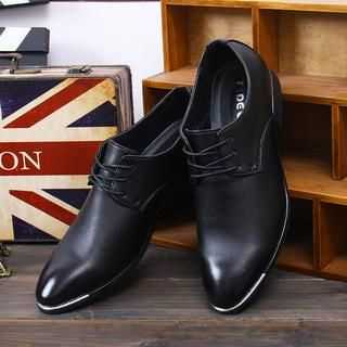 Hipsteria Faux-Leather Brushed Dress Shoes