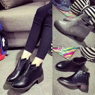 Chryse Faux Leather Ankle Boots