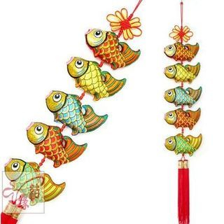 Luck Totem Lunar New Year Fish Tasseled Hanging Ornament