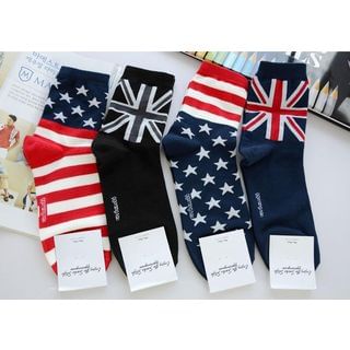 Knitbit Flag Printed Socks