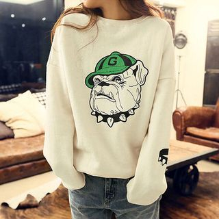Fairy Essential Dog Print Sweatshirt