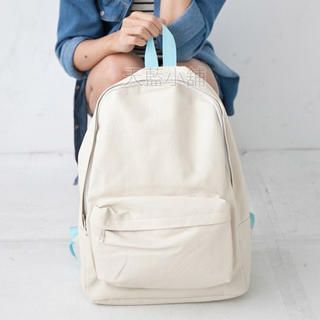 Faux-Leather Backpack