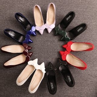 Chryse Bow Pointy Pumps