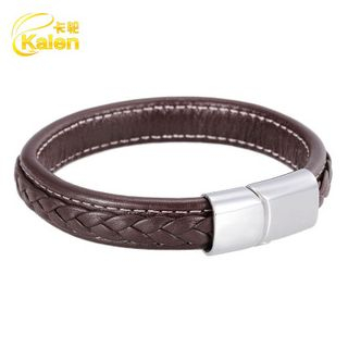 Carobell Genuine Leather Woven Bracelet