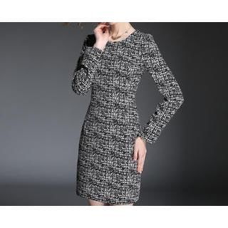 Merald Long-Sleeve Patterned Dress