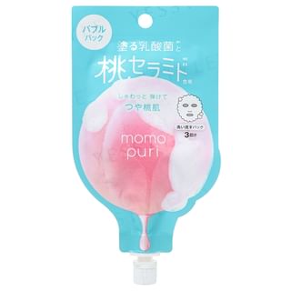 Bcl - Momo Puri Peach Fresh Bubble Rinse Mask 20G