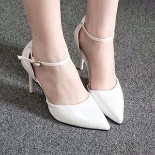 Quin Ankle Strap Pointy Pumps