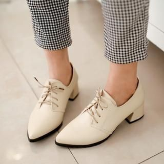 Shoes Galore Pointy Heeled Oxfords