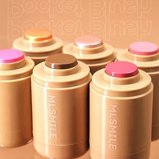 Mlsmile - Pocket Lip & Cheek Blusher - 4-6 #06 Coffee