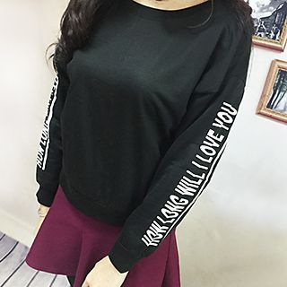 Fashion Street Lettering Pullover
