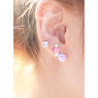 kitsch island Rose Faux-Pearl Earrings