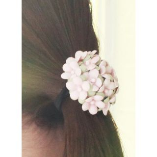 kitsch island Flower Appliqu  Hair Tie