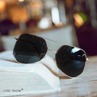 Lose Show Mirrored Aviator Sunglasses