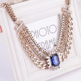 Best Jewellery Crystal Chain Chunky Necklace