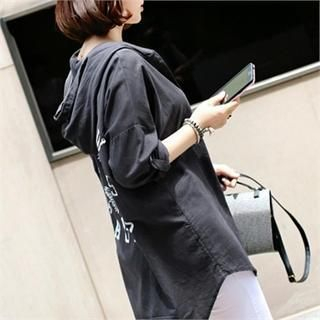 Jcstyle Hooded Dip-Back Shirt