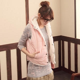 Appliqu  Fleece-Lined Hooded Vest