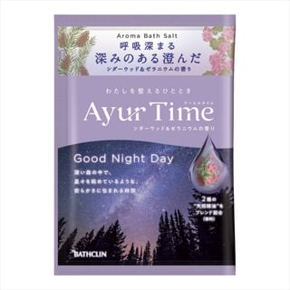 Bathclin - Ayur Time Aroma Bath Salt Good Night Day 40G