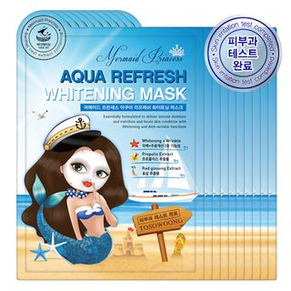 TOSOWOONG Mermaid Princess Aqua Refresh Whitening Mask 10pc 10sheets