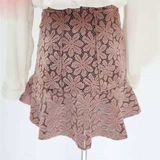 Octavia Jacquard Frill Hem Skirt