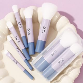 xixi - Set of six: Portable Mini Make Up Brush #Set of 6