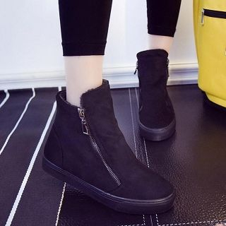 Solejoy Fleece-Lined Ankle Boots