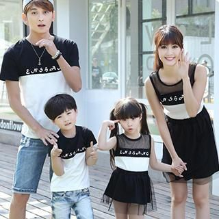 Igsoo Parents and Kids Panel T-Shirt / Sleeveless Dress