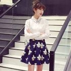 Set: Long-Sleeve Shirt + Floral Skirt от YesStyle.com INT Set: Long-Sleeve Shirt + Floral Skirt от YesStyle.com INT