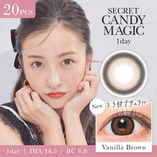 Candy Magic - Secret Candy Magic 1 Day Color Lens Vanilla Brown 20 pcs P-1.00 (20 pcs)