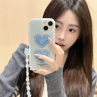 Heart Phone Case / Charm / Set - iPhone 16 Pro Max / 16 Pro / 16 Plus / 16 / 15 Pro Max / 15 Pro / 15 Plus / 15 / 14 Pro Max / 14 Pro / 14 Plus / 14 / 13 Pro Max / 13 Pro / 13 / 13 Mini