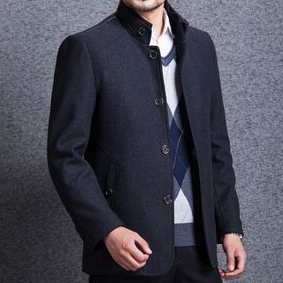 Modpop Stand Collar Single-Breasted Jacket