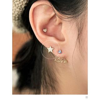 PINKROCKET 10K Gold Star Earrings