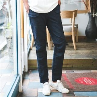 STYLEMAN Pocket-Front Belted Pants