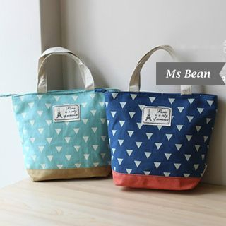 Ms Bean Triangle Print Handbag