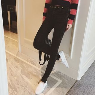 Colorful Shop Buttoned Skinny Jeans